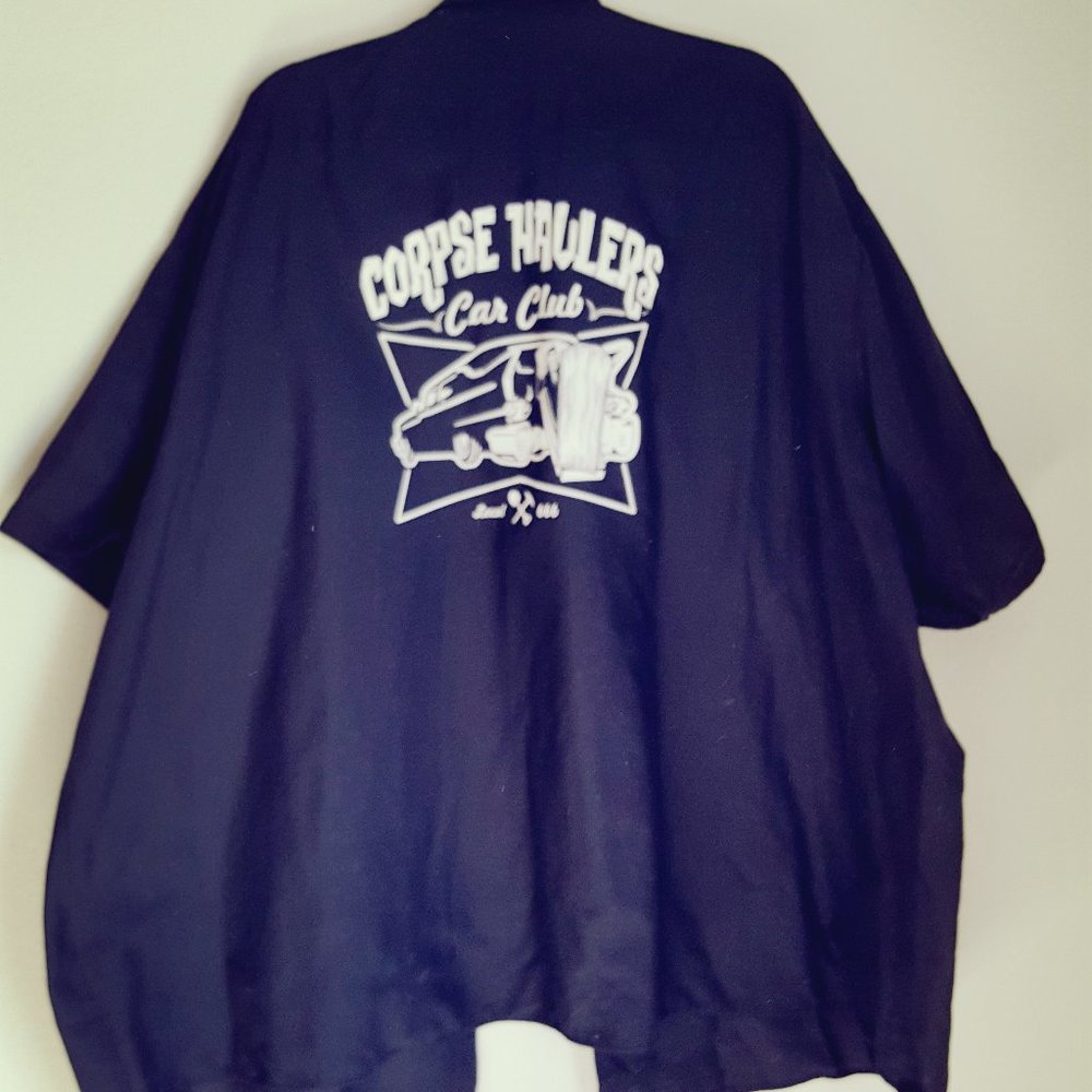 RED KAP Men's Shirt 6XL CORPSE HAULERS S/S Casual Retro Rockabilly Work Horror